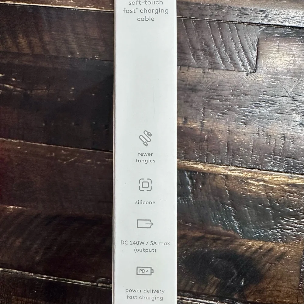 Heyday Soft-Touch Fast Charging Cable - White (K10)